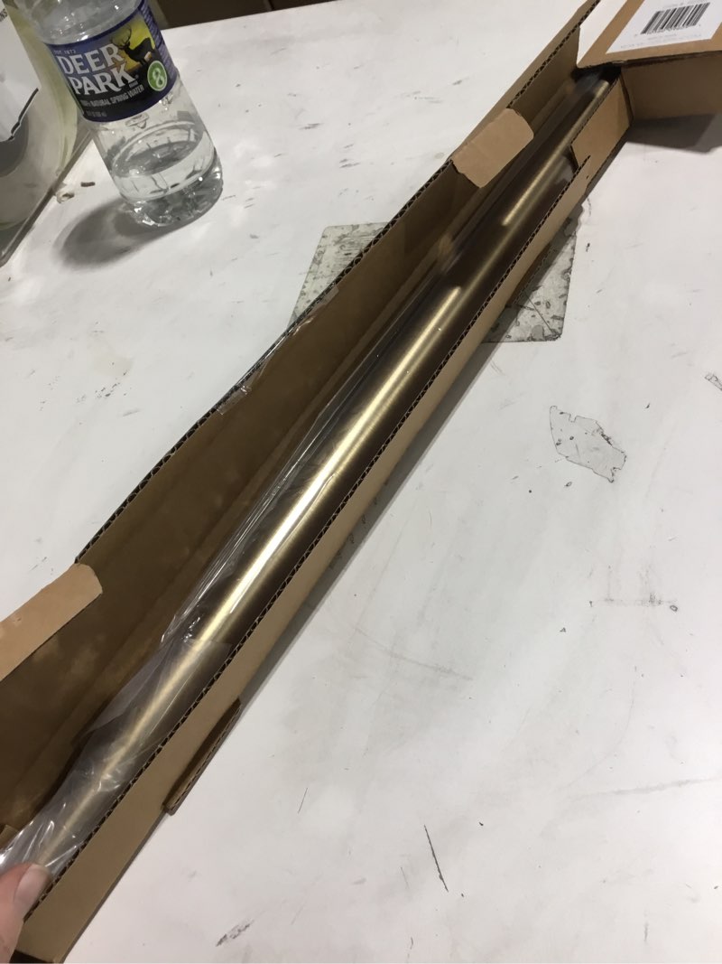 Condition photo showing Good Condition for Ivilon Drapery Window Curtain Rod - End Cap Style Design 1 Inch Pole. 28 to 48 Inch Color Warm Gold 28 to 48 in.