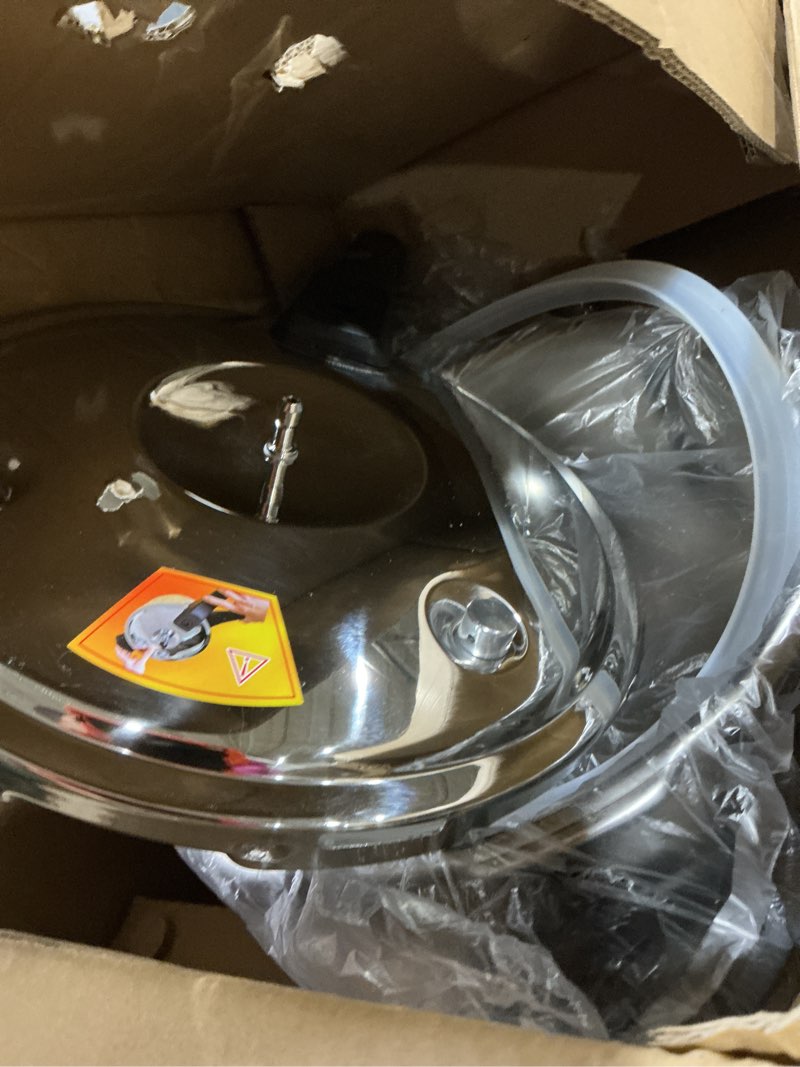 Condition photo showing Good Condition for stainless steel pressure cooker 8 quart, stove top & induction compatible, heavy-duty multi-safety system, food-grade for home commercial use, deeluban 8.5 quarts