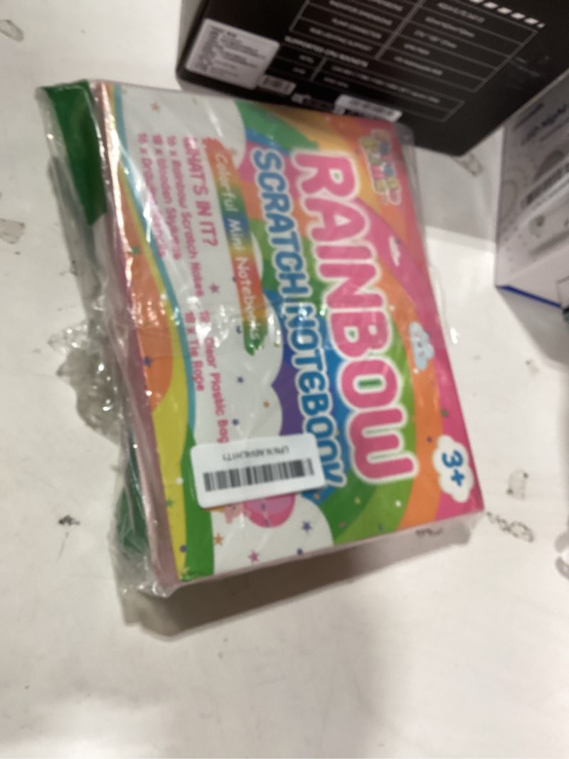 Condition photo showing New/Like New for party favors for kids: 16 pack rainbow scratch art notebook back to school students classroom gifts bulk for girls boys goodie bags stuffers, return gifts for birthday party favors bulk
