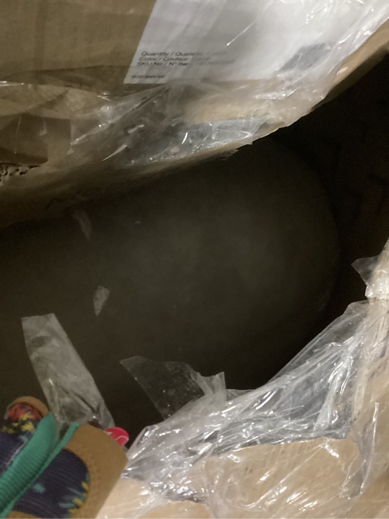 Condition photo showing Good Condition for Kante 21.7" H Buff Concrete Tall Planter, Large Outdoor Indoor Decorative Pot with Drainage Hole and Rubber Plug, Modern Round Style for Home and Garden Buff Concrete 21.7"H Pots