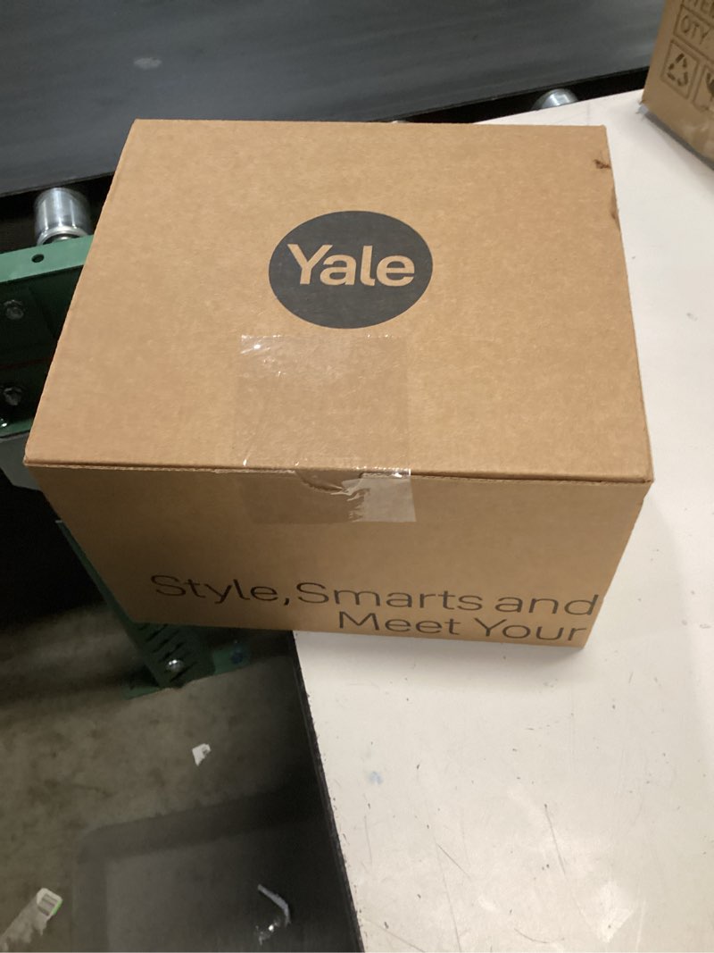 Condition photo showing New/Like New for yale assure lock sl, wi-fi smart lock with valdosta lever - works with the yale access app, amazon alexa, google assistant, homekit, phillips hue and samsung smartthings, black suede