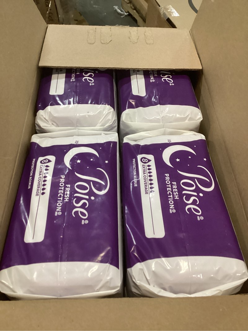 Condition photo showing New/Like New for Poise Incontinence Bladder Control Pads Overnight Fresh Protection Ultimate Absorbency - 96ct