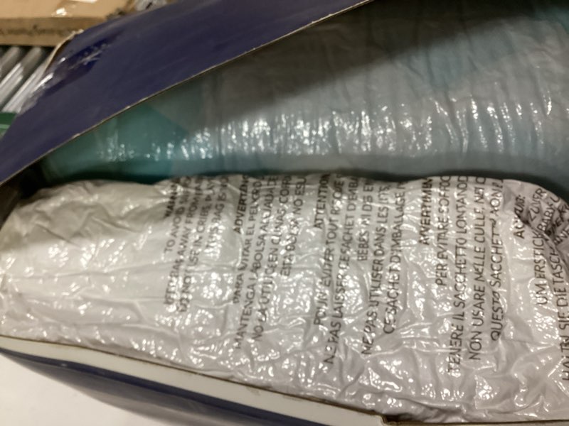 Condition photo showing Good Condition for bedelite full mattress topper dual layer 4 inch memory foam mattress topper, 2 inch pilow top mattress pad and 2 inch premium gel foam mattress, with stretchable pockets up to 6"-24" white-blue full