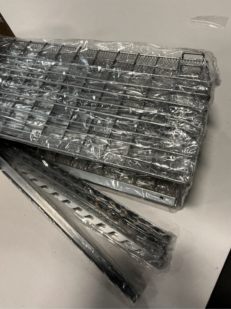 Condition photo showing Good Condition for SWOMMOLY Adjustable Wall Mount Spice Rack, 9-Tier Dual-use (Multi-use) Organizer, Silver