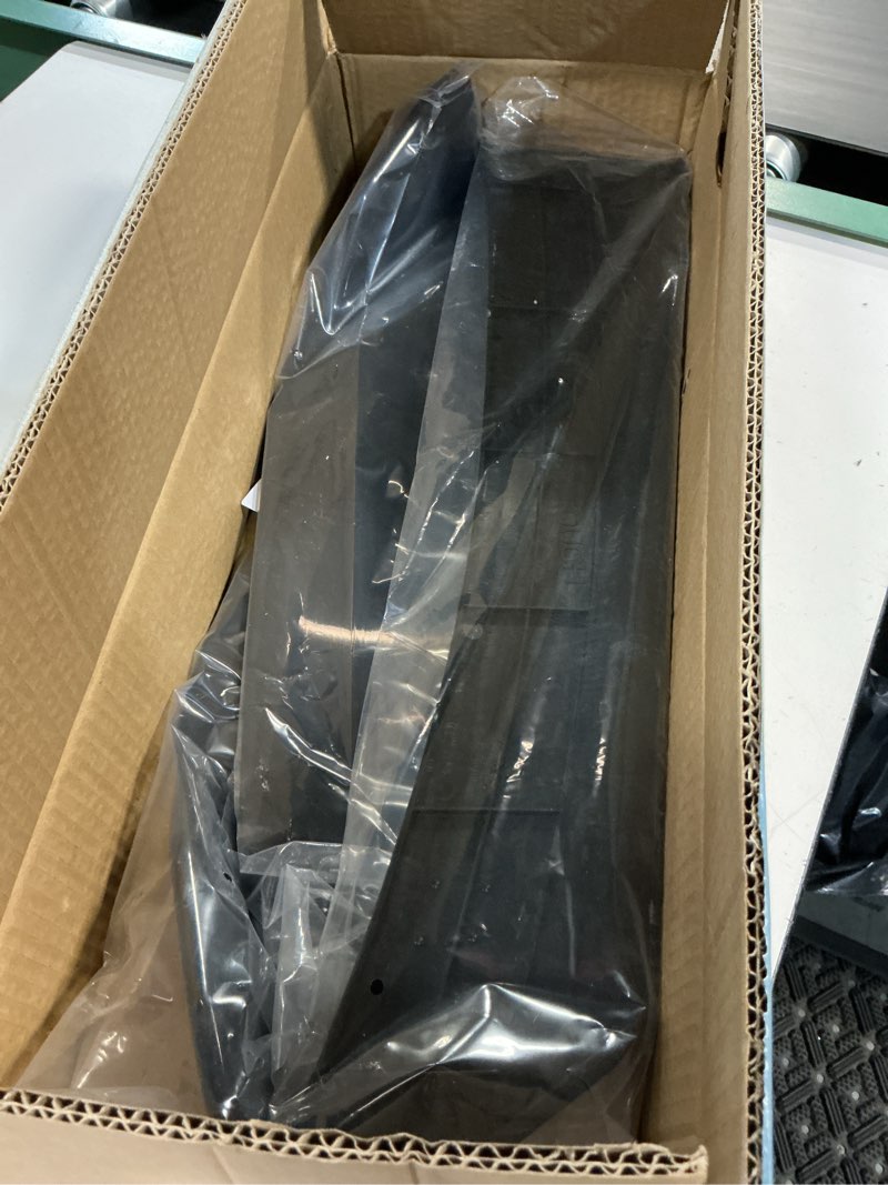 Condition photo showing New/Like New for universal front bumper lip chin splitter, 66-71 inch, gloss black, adjustable vehicle spoiler air dam