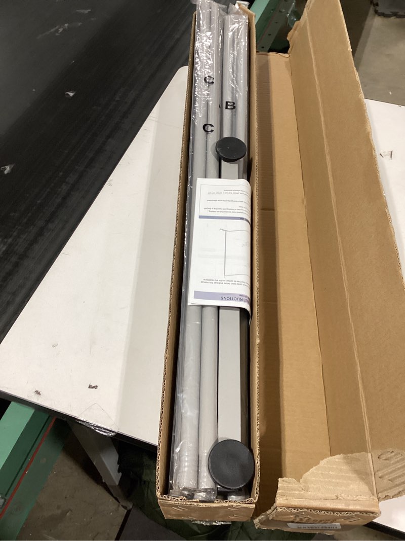 Condition photo showing Good Condition for RANTILA Single Large Panel Room Divider, Privacy Screen for Office, Partition Separators, Freestanding Divider 71''W x 69.5''H, Grey Grey 1 Large Panel