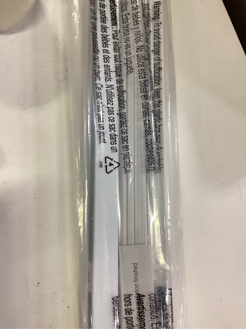 Condition photo showing Good Condition for lazblinds no tools no drill 1" vinyl mini blinds, cordless blinds for windows, light filtering horizontal window blinds & shades, 26" w x 64" h, white cordless-white 26" w x 64" h