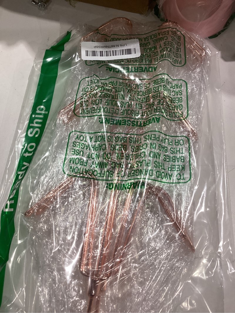 Condition photo showing Good Condition for zedodier purse hanger organizer for closet, 2 pack hanging bag holder, keeping purses visible and in good condition, metal handbag storage hook backpack rack space saving hanger, rose gold rose gold 2 pack