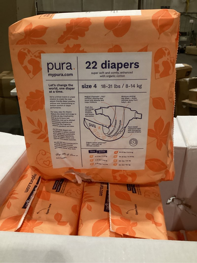 Pura size 4 diapers