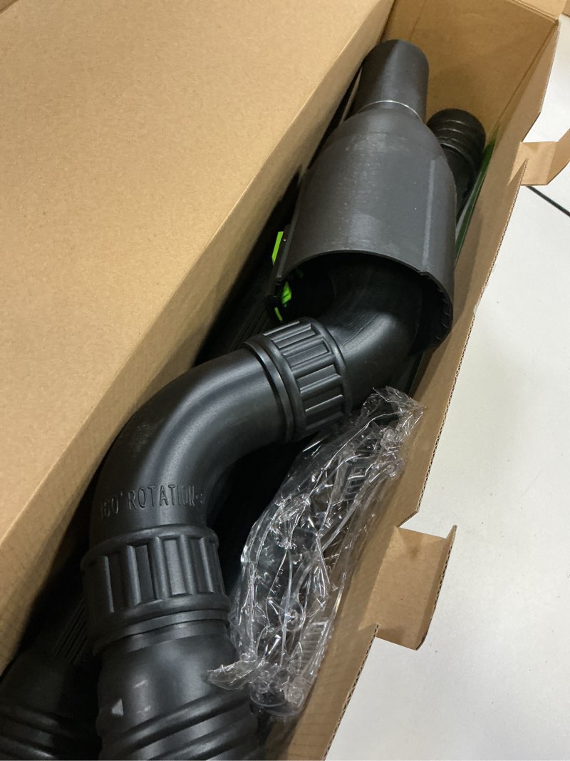 Condition photo showing As Is for Sealegend Gutter Cleaning Attachment Kit Compatible with EGO 530CFM, 580CFM, 575CFM, 650CFM, 615CFM, LBX6000 Leaf Blowers 360° Rotation Nozzle, Extends Up to 8.3FT from The Ground