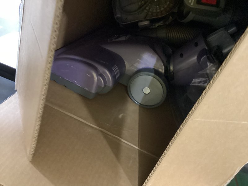 Condition photo showing As Is for Shark NV352 Navigator Lift Away Upright Vacuum, Hepa Filter, Anti-Allergen Technology, Swivel Steering, Ideal for Carpet, Stairs, & Bare Floors, with Wide Upholstery & Crevice Tools, Lavender Navigator (Lavender)