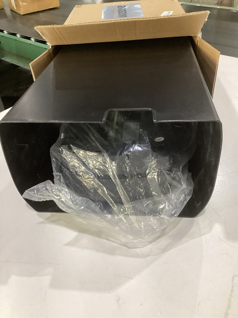 Condition photo showing As Is for (used, not tested)bonsaii 12-sheet cross cut paper shredder, 5.5 gal home office heavy duty shredder for paper, credit card, mail, staples, with transparent window, high security level p-4 (c275-a) 1 2 sheet