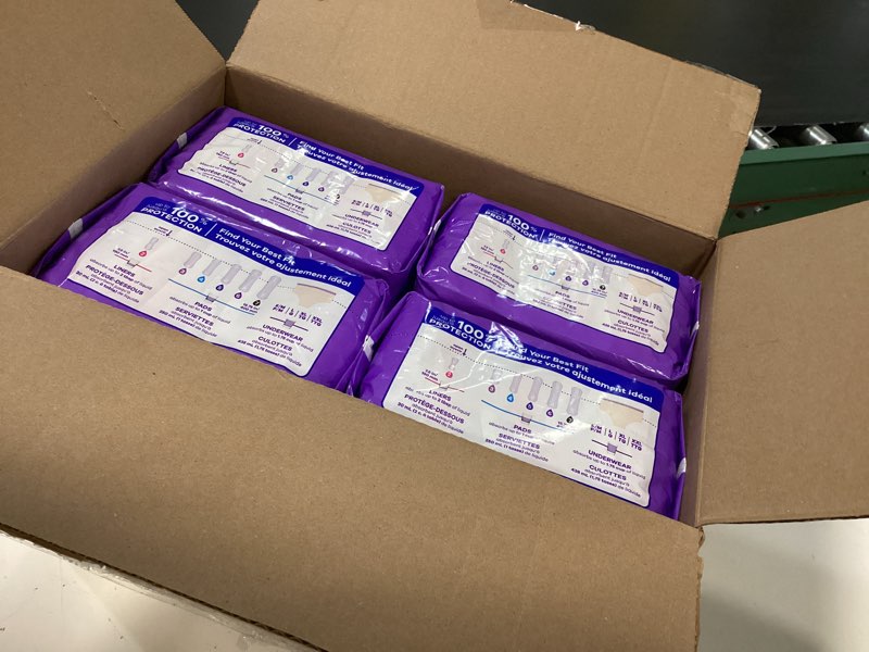 Condition photo showing New/Like New for always discreet incontinence pads - 5 drop extra heavy long pads - 156ct