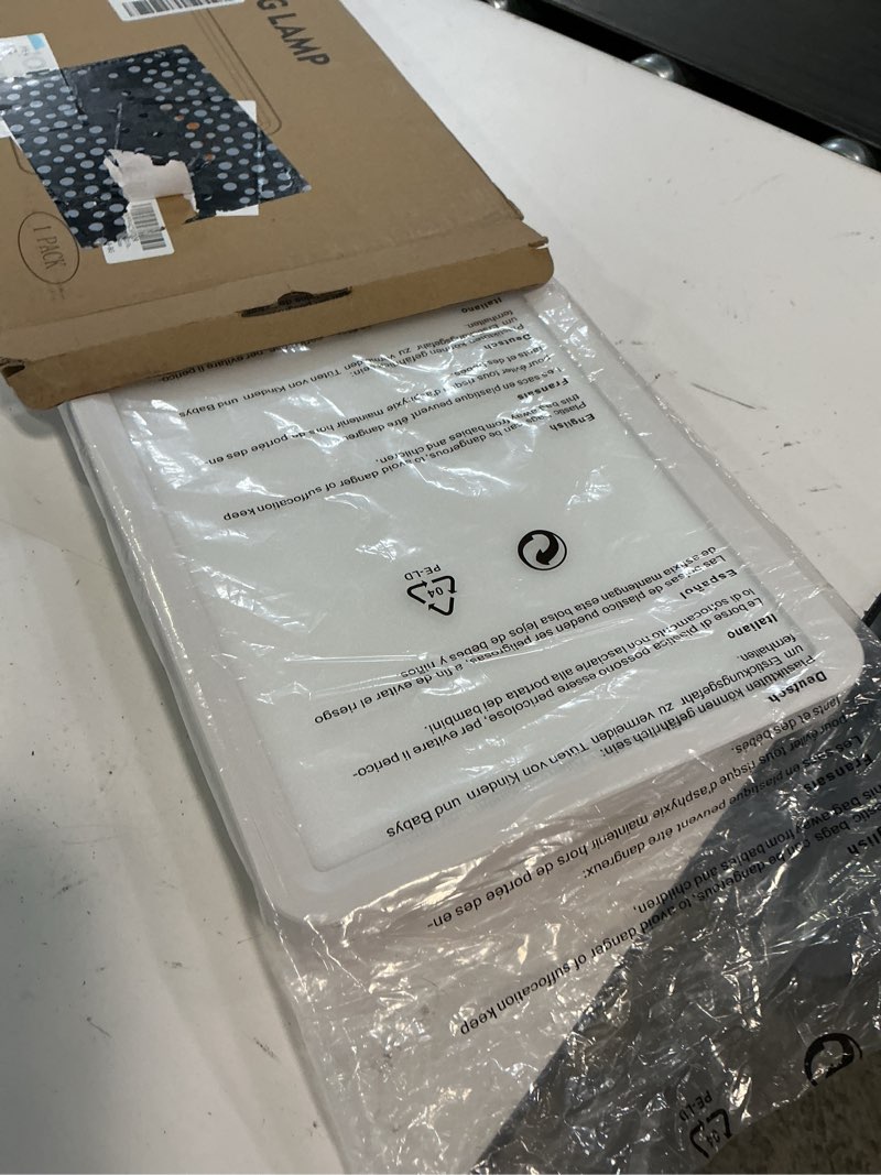 Condition photo showing Good Condition for moonsea 23 inch led flush mount ceiling light with remote control 3200lm, 32w + 6w backlight rectangle surface mount ceiling light, for bedroom, kids room, party, white