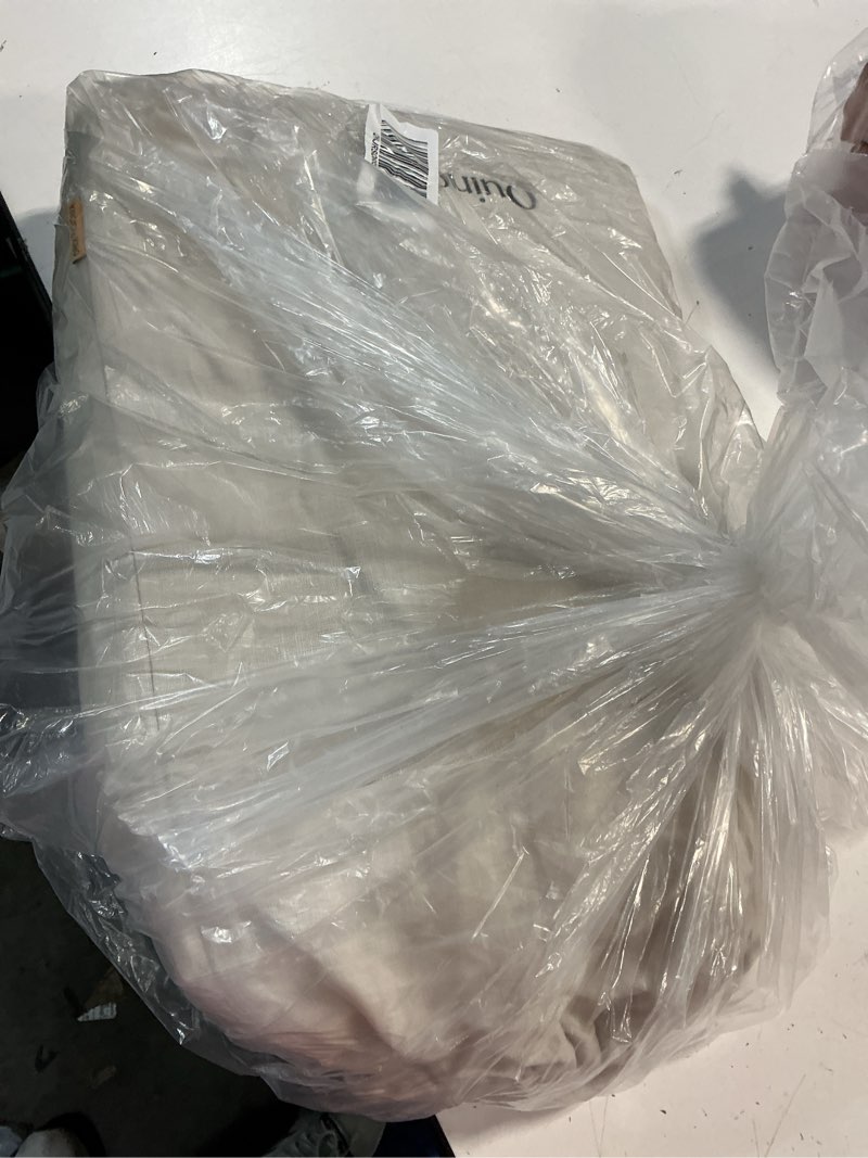 Condition photo showing Good Condition for european linen duvet cover set, king/cal king, sand