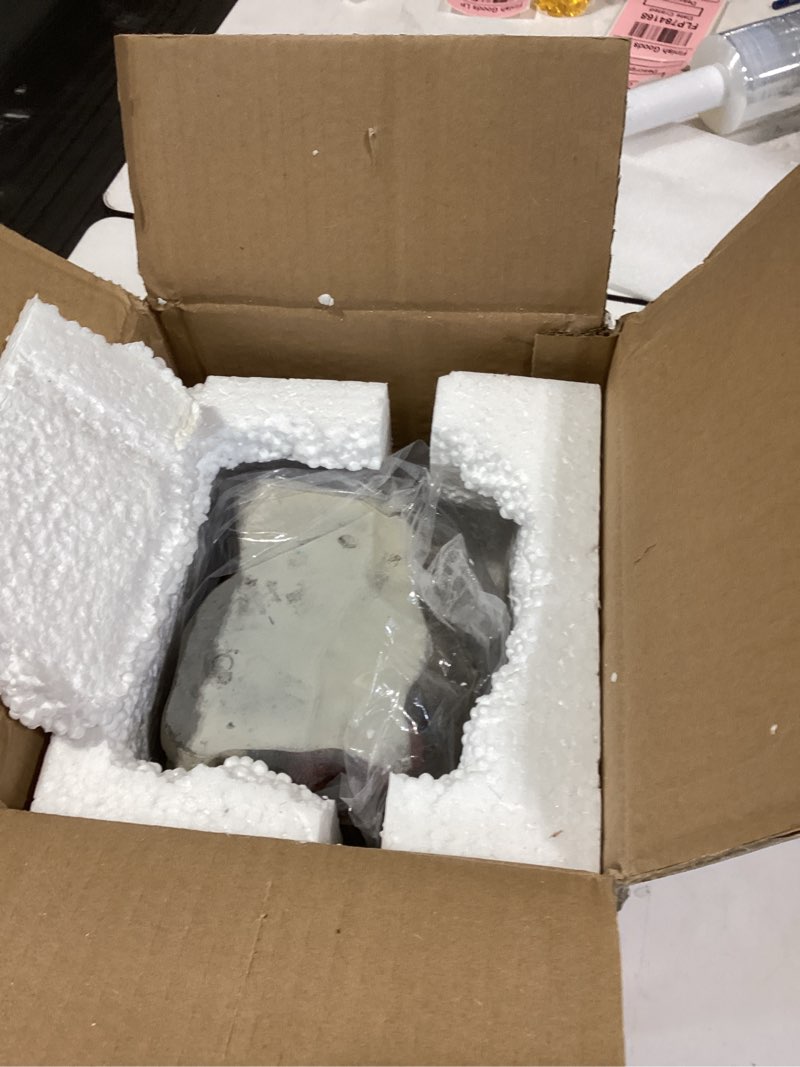 Condition photo showing Good Condition for Sunnydaze Tabletop Water Fountain - 10.5 Inch Relaxing Desktop Water Fountain with LED Lights - Office, Bedroom, Living Room