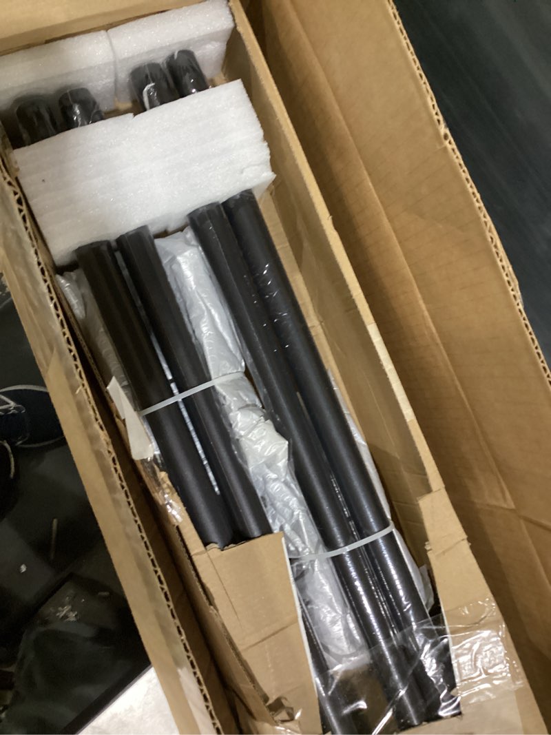 Condition photo showing Good Condition for rose home fashion black curtain rods 2 pack, 1 inch, 66 to 120 inch, rustic, alloy steel, ceiling/wall mounted