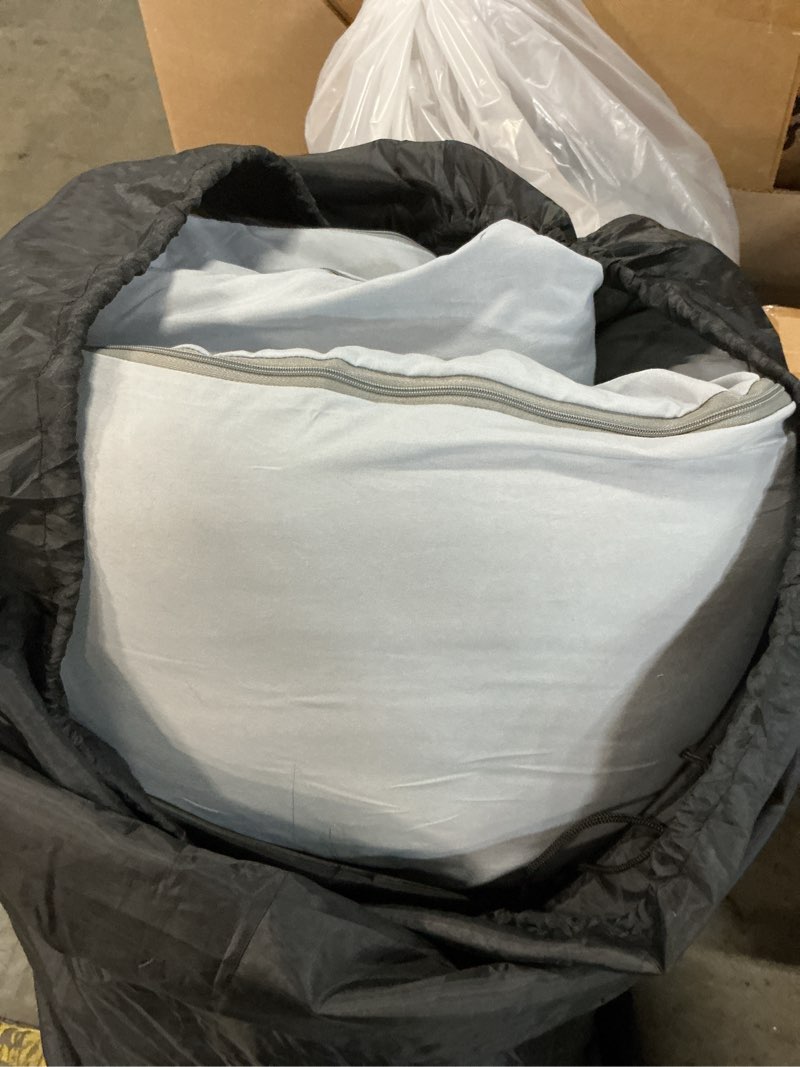 Condition photo showing As Is for japanese floor mattress, 3.5" thicken futon mattress tatami mat, high density foam support for adult kids sleep, portable futon sofa bed for camping, pet mat, twin 80"x 39"?silver gray? silver gray twin (80”l × 39“w)