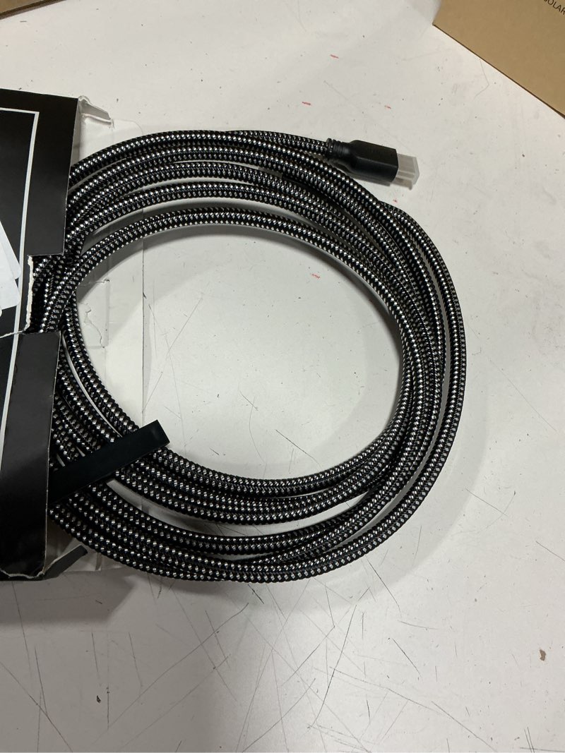 Condition photo showing Good Condition for powerbear 4k hdmi cable 10 ft | high speed hdmi cables, braided nylon & gold connectors, 4k @ 60hz, ultra hd, 2k, 1080p, arc & cl3 rated | for laptop, monitor, ps5, ps4, xbox one, fire tv, & more