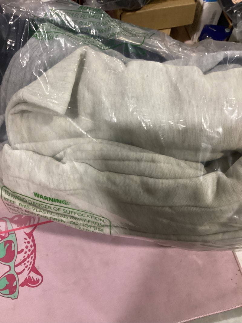 Condition photo showing Good Condition for common stitch  wide leg fleece lounge sweatpants for women — deep pockets, relaxed fit, elastic drawstring waist large