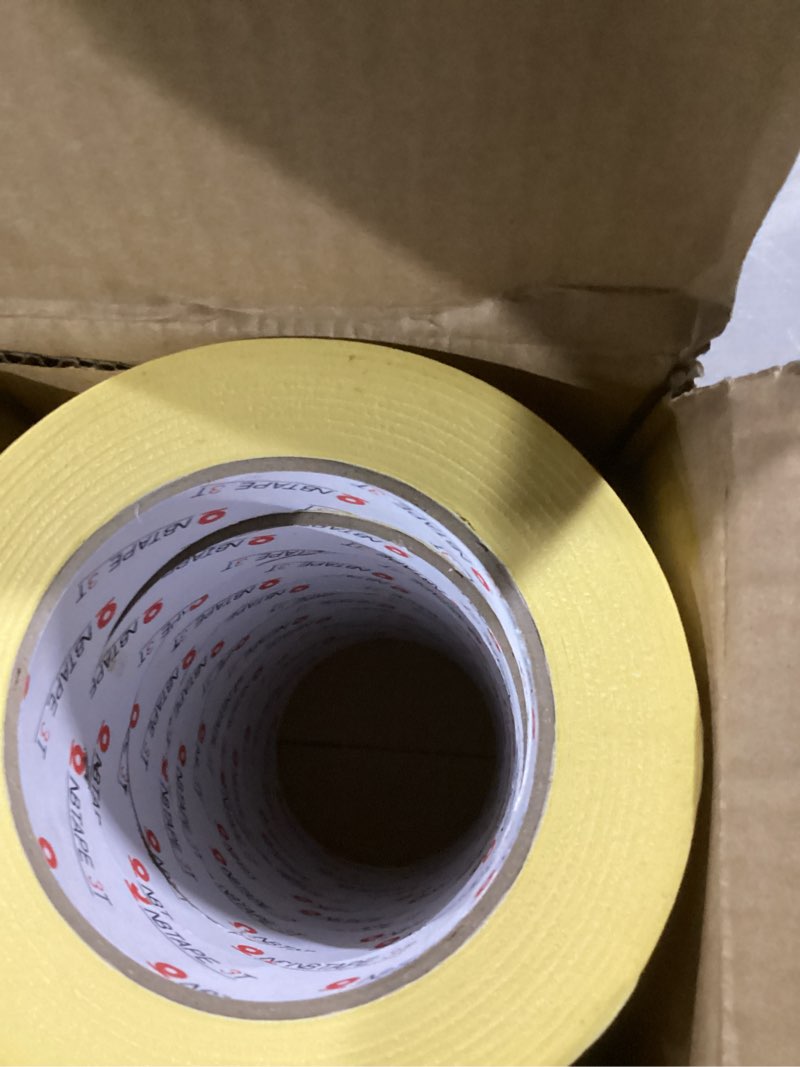 Condition photo showing Good Condition for Painters Tape 8 Rolls, (1 Inch × 55 Yards) Yellow Masking Tape, Heat-Resistant, General Purpose, Painter’s Tape for Wall, Painting, DIY, Spray Paint, Crafts, Labeling and Artistic Creation