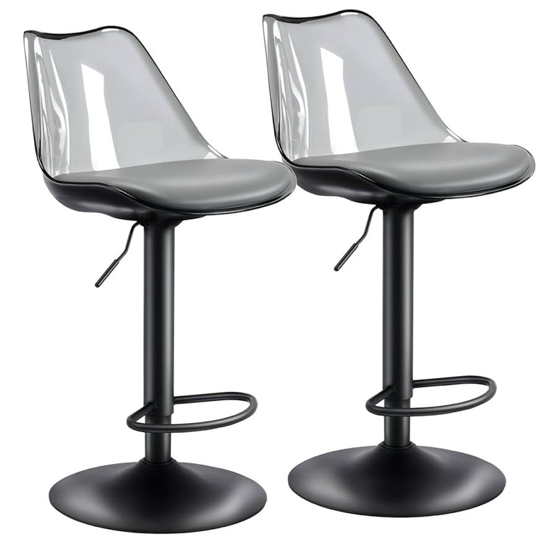 Swivel Upholstered Adjustable Height Counter Stool