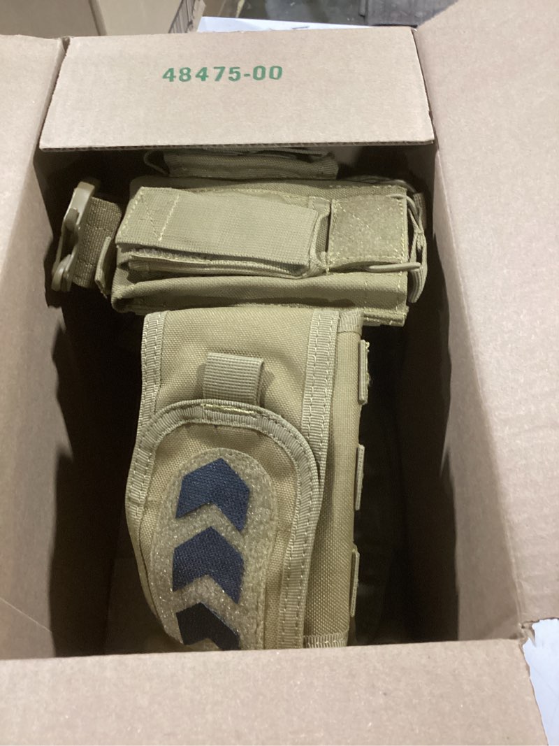 YAKEDA Tactical Belts Duty Law Enforcement Police Utility Belt With Pouches 7 in 1 (Tan)