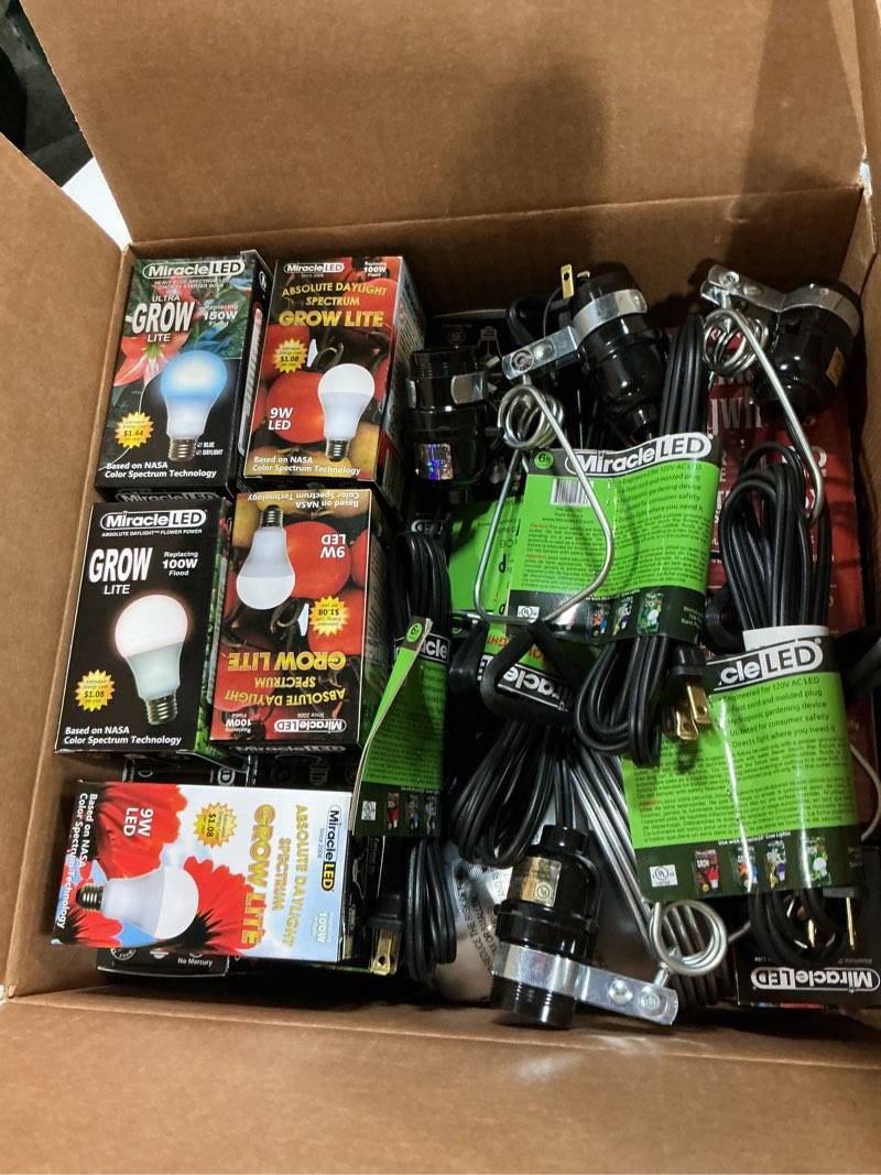 Condition photo showing New/Like New for Miracle LED Modular Grow Solutions 3-Step Life Cycle Indoor Grow Light Kit - 1 Ea. Blue, Full & Red 