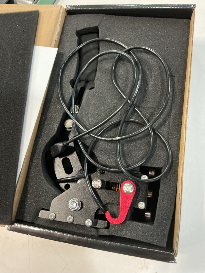 Condition photo showing Good Condition for cnraqr pc racing game usb handbrake for 16bit sim for racing games, compatible with g27 g29 g923 t500 t300 simulate linear handbrake-excluding installation bracket(only pc system)