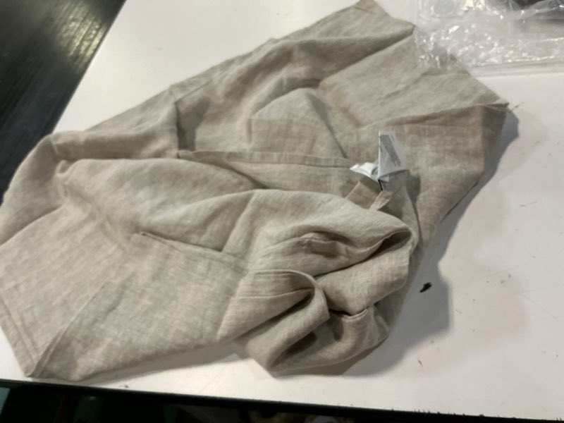 Condition photo showing Good Condition for european linen chambray sham set, standard, natural