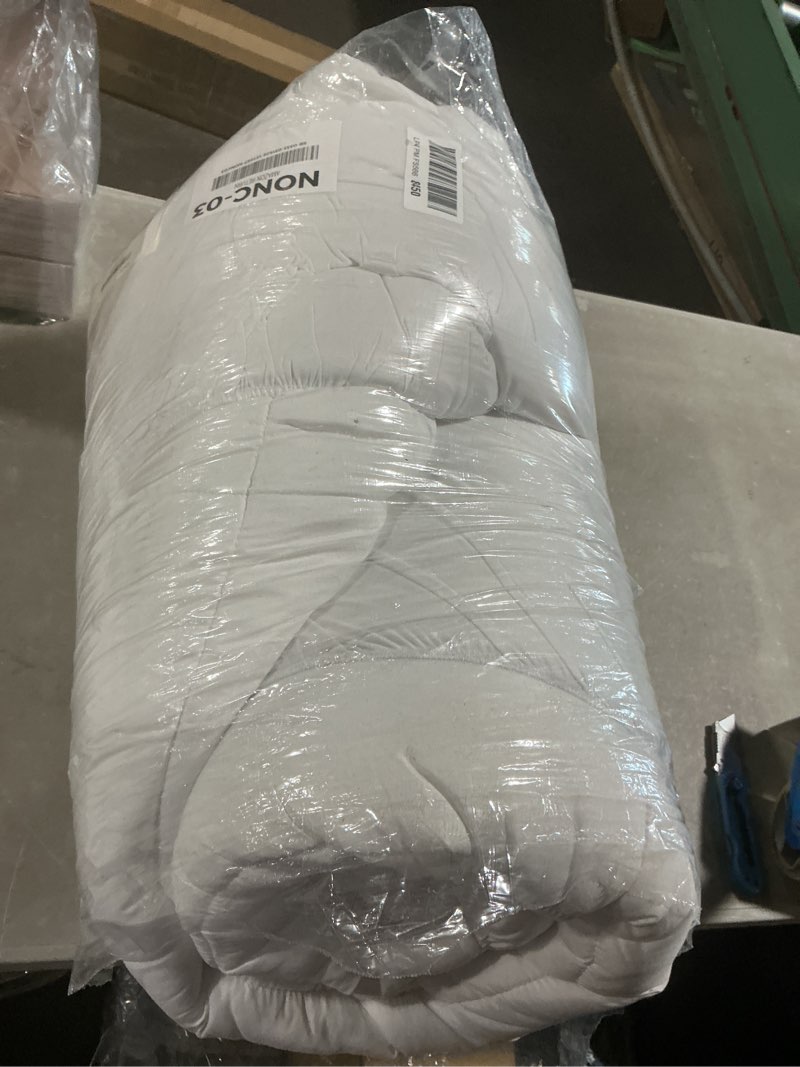 Condition photo showing As Is for ultra soft king size mattress topper - viscose made from bamboo pillow top mattress pad for back pain relief - naturally cooling for hot sleepers, green green king