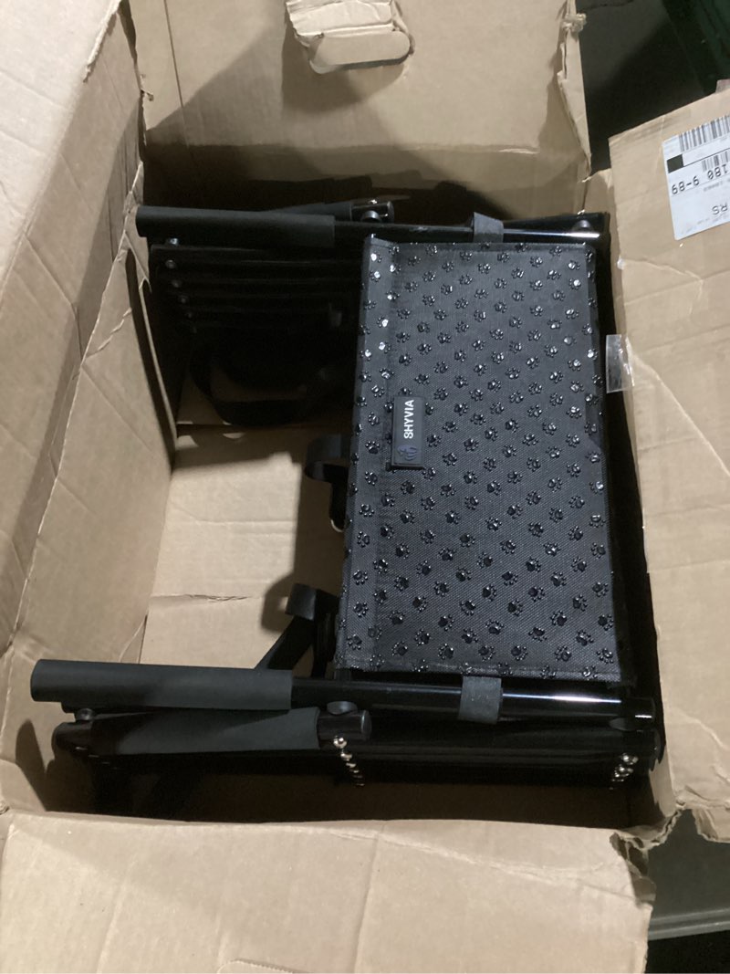 Condition photo showing Good Condition for upgraded dog stairs, metal frame foldable large dog step, lightweight portable pet ladder ramp for cars, suvs and high bed, 5 steps
