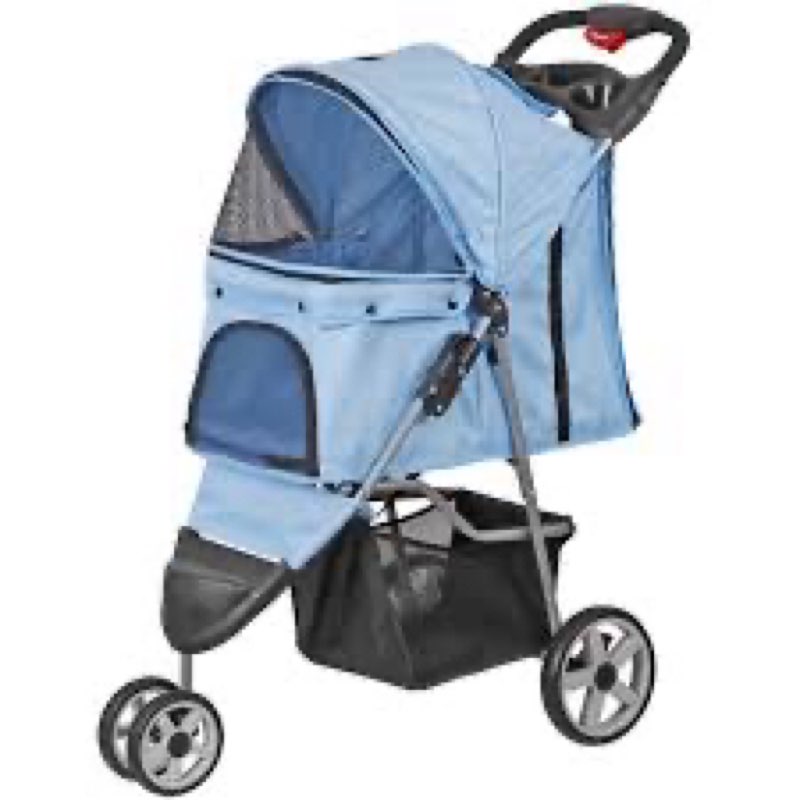 X004R6NGEL Libbipaw Blue Foldable Dog Stroller New Made In China