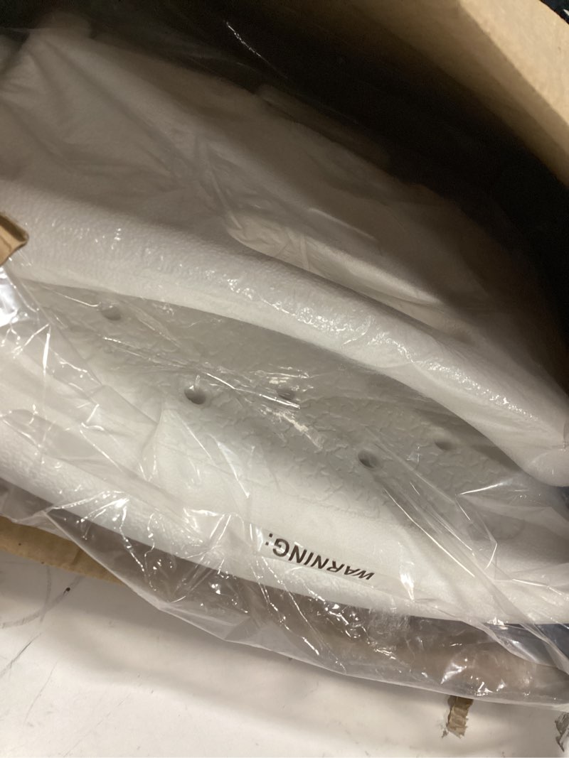 Condition photo showing Good Condition for folding bath seat with back support, portable shower bench, white