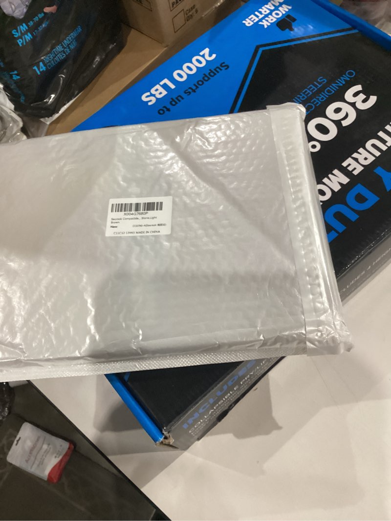 Condition photo showing New/Like New for Seorsok Compatible with MacBook Air 13 Inch Case 2022 2021 2020-2018 Release A1932 A2179 M1 A2337,Elegant 3D Stone Grain Leather Plastic Hard Shell Case with Keyboard Cover,Irregular Stone,White Air13?A1932 A2179 M1 A2338? White