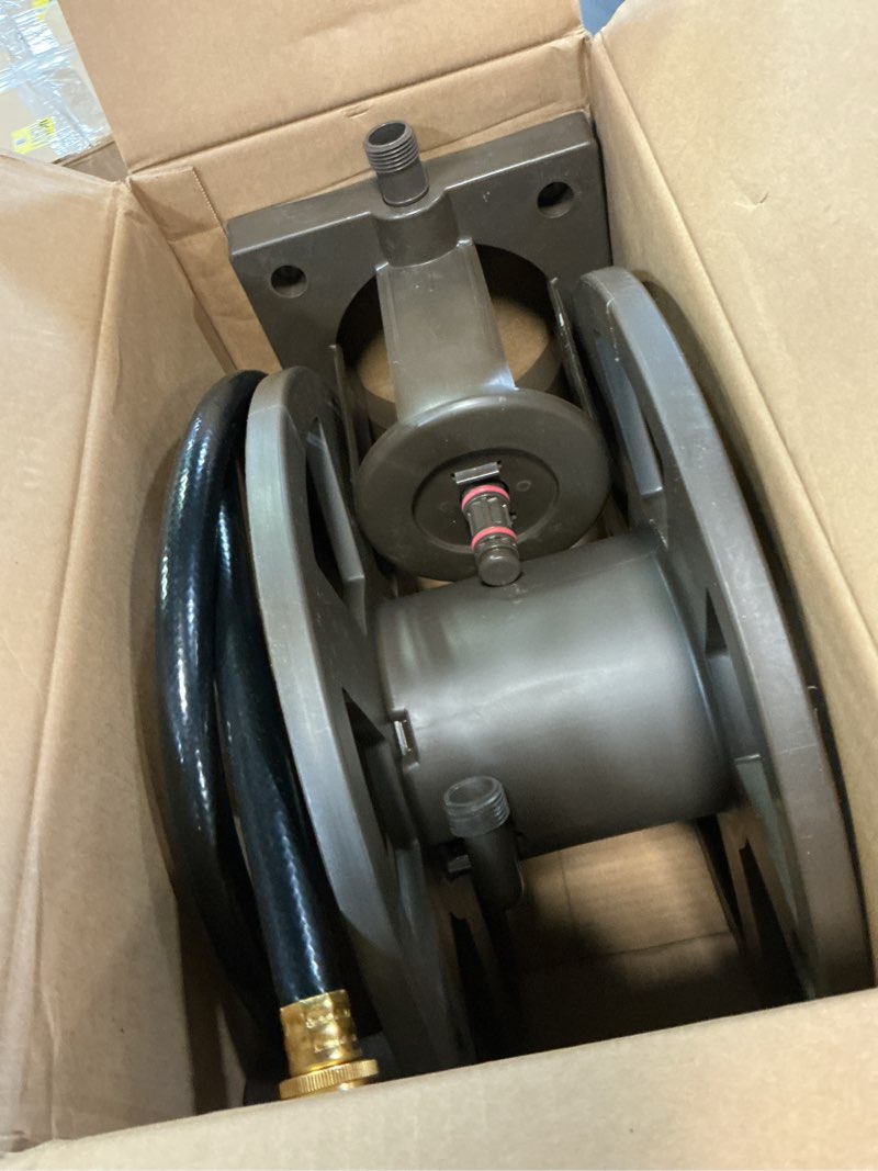 Condition photo showing Good Condition for liberty basics 510 wall mount hose reel, bronze side reel