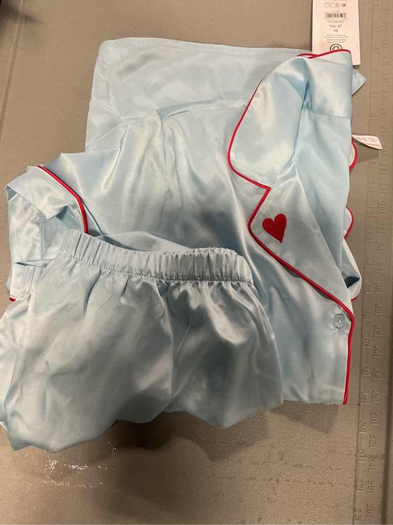 Condition photo showing Good Condition for joyspun women’s stretch satin short sleeve top and shorts pajama set, sizes xs-3x