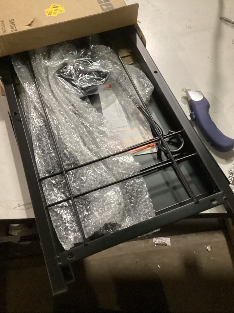 Condition photo showing Good Condition for Fire Beauty Fireplace Firewood Log Rack 5-Piece Storage Logs Holder with Tools Set with 4 Tools Set Fireside Holders Wood Lumber Storage Stacking Black 15x13x29 inch