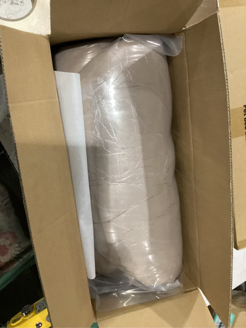 Condition photo showing New/Like New for ohgeni 31 inches calming donut dog & cat bed for medium pets, warming comfort fluffy short pile fur, durable waterproof machine washable removable cover, cute round bed for puppy, camel l (31"l x 31"w x 9"th) 01-camel