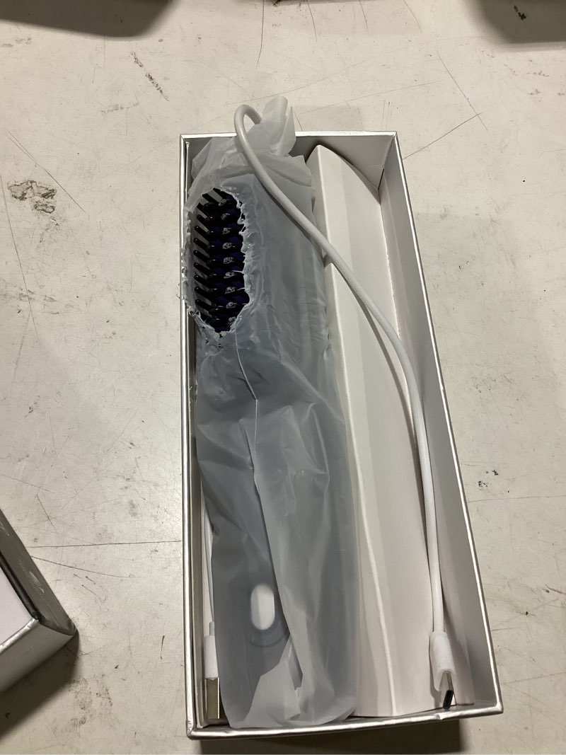 Condition photo showing Good Condition for numoya go brush pro portable cordless hair straightener brushs for travel, with 30s fast heat, 3 temperature settings (gray)