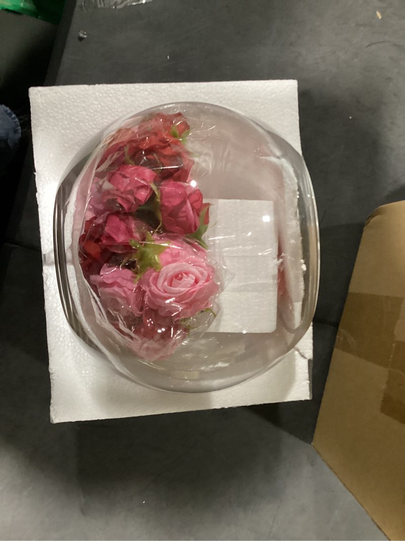 Condition photo showing Good Condition for honeydak valentine's day table centerpiece floral arrangement floating candle centerpieces valentines candle holder set with glass vase faux rose flower vase filler for diy wedding table party decor