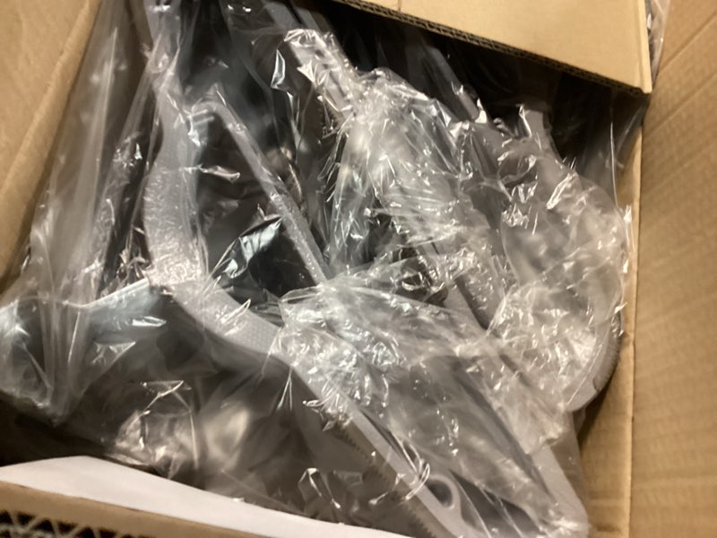 Condition photo showing Good Condition for HOUSE DAY Plastic Hangers 50 Pack, Grey Plastic Clothes Hangers Non Slip with Rubber Grip, Heavy Duty Hanger with 360° Swivel Metal Hook, Ultra Thin Hangers Space Saving for Closet Organizer 50 Pack Gray + Dark Gray