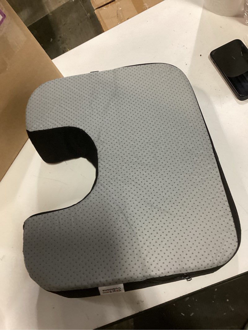 Condition photo showing Good Condition for OPTP Coccyx Pillow - Chair Pillow and Tailbone Pain Relief Cushion for Coccyx Support and Low Back Pain Relief; Office Chair Seat Cushion, for Cars, Stadium Seats and More