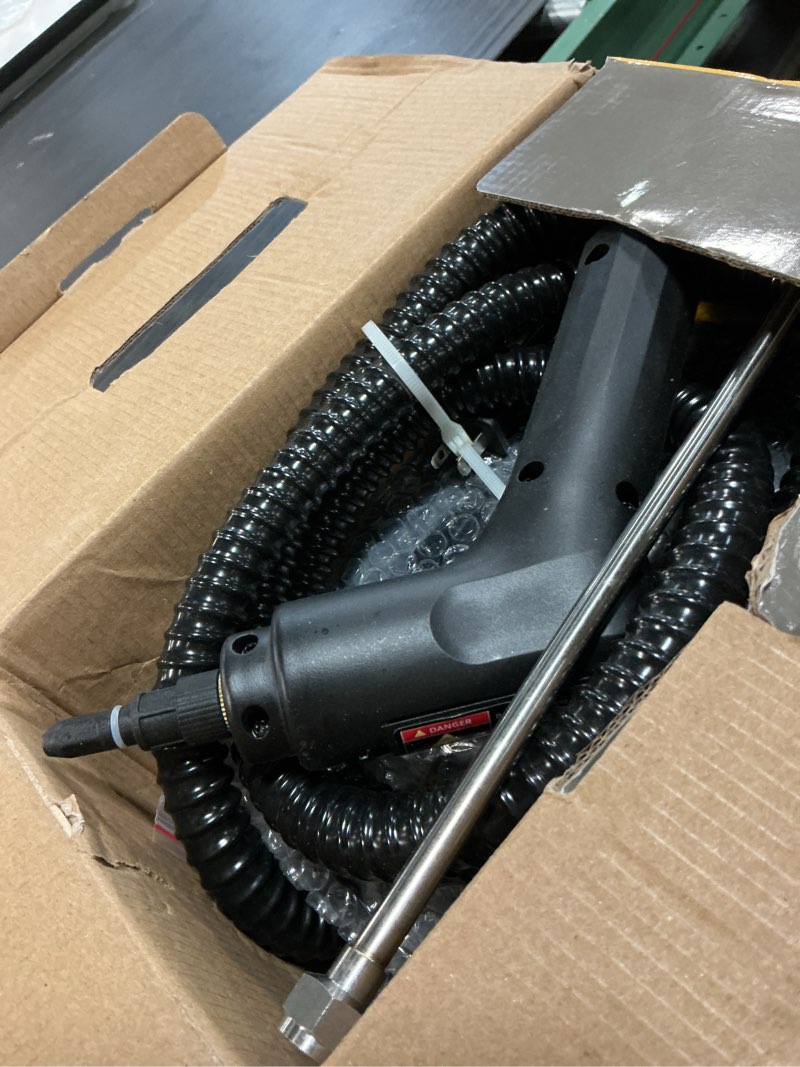 Condition photo showing Good Condition for 1.69 quarts handheld steam cleaner for home cleaning portable steam cleaner for car, carpet, furniture, tile floor, dirt, grease, grout dark grey
