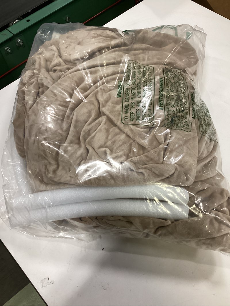 Condition photo showing As Is for NICEEC Loveseat Cover Super Soft 1-Piece Light Coffee Slipcover for Loveseats Stretch Universal Spandex Couch Covers for Living Room Easy Fit Washable Furniture Sofa Protector with Skirt Medium Light Coffee