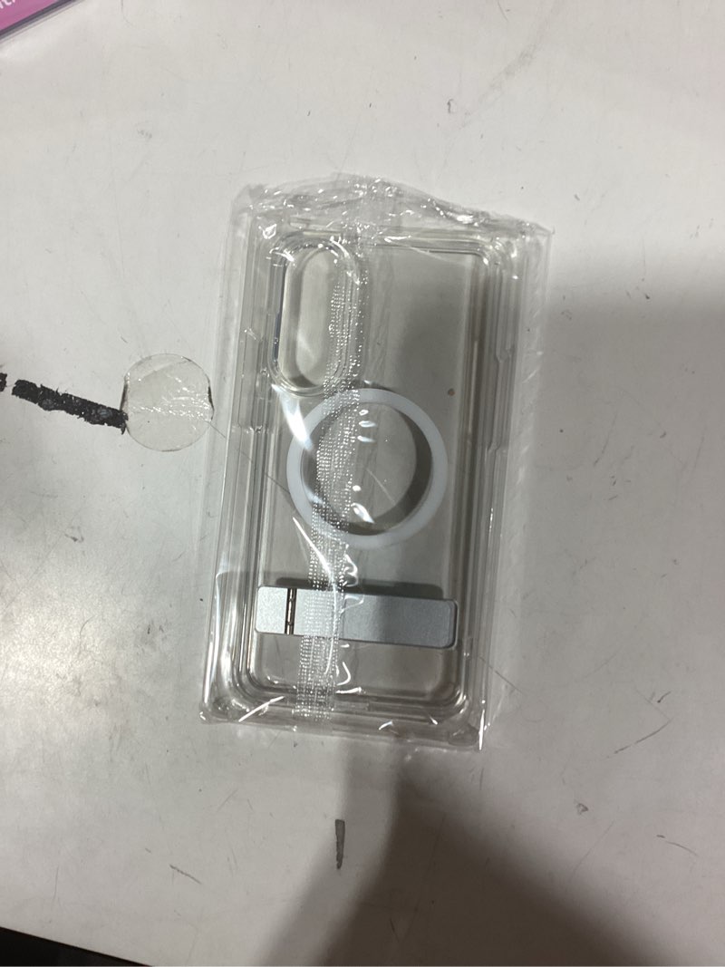 Condition photo showing New/Like New for SPIDERCASE Magnetic for Samsung Galaxy S25 Edge Case, [3 Stand Ways][ Military Grade Drop Protection] with Invisible Stand Shockproof Slim Case for S25 Edge 5G,Clear Clear S25 Edge