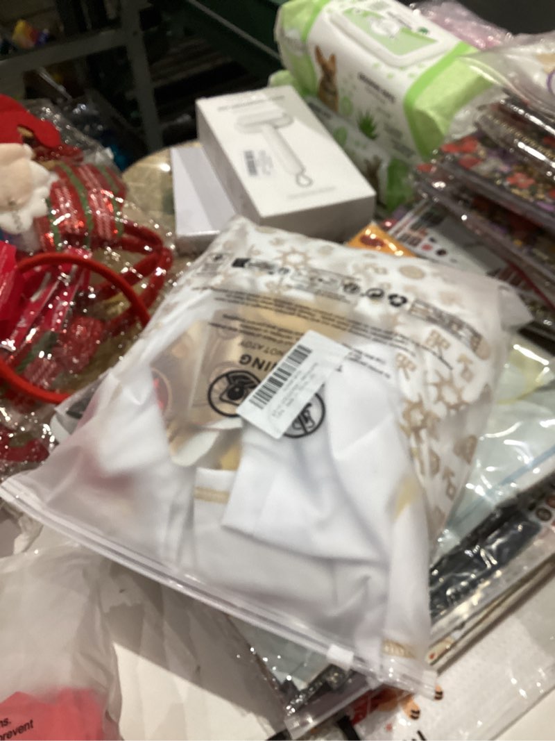 Condition photo showing As Is for Zombies Costume for Girls, 3PCS Kids Cheerleader Uniform Outfit Halloween Cosplay Party Clothes White Skirt 9-10 Years