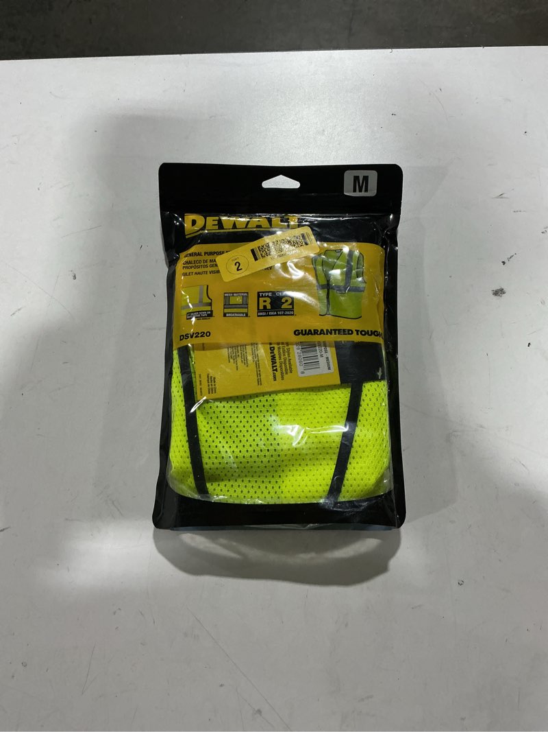 Safety Works Yellow Polyester High Visibility Reflective Safety Vest