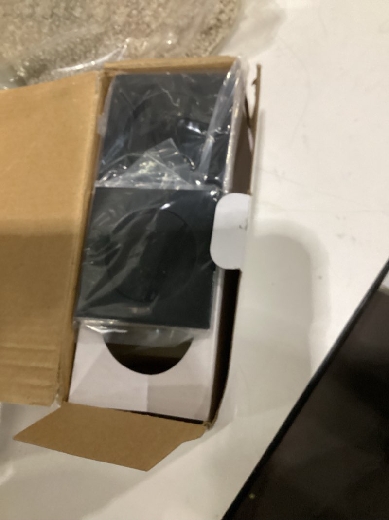 Condition photo showing Good Condition for goldenwarm Pocket Door Lock, Matte Black Privacy Square Pocket Door Hardware Contemporary, Zinc Alloy Black Sliding Pocket Door Handle(1 Pack)