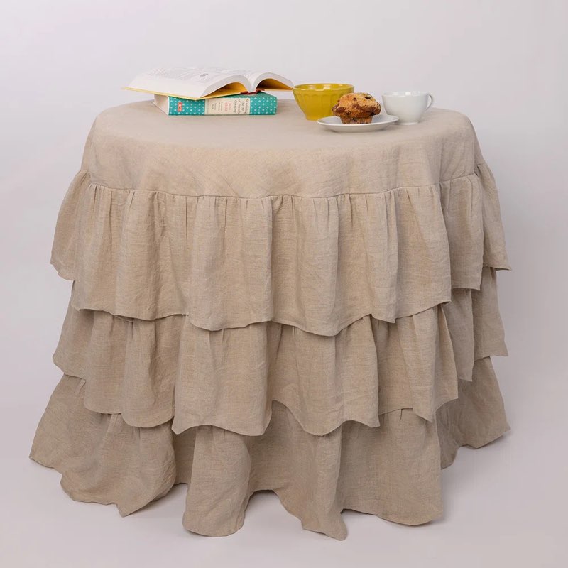 Linen Round Tablecloth